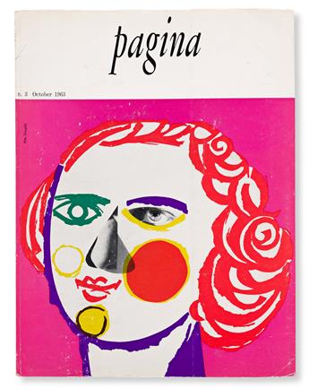 VARIOUS DESIGNERS. Pagina Magazine, issues 1-7. Milano: Franco M. Ricci, 1962-64.